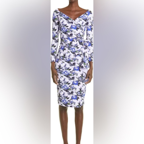 NWT sz 4 CHIARA BONI Silveria Dress LA PETITE ROBE Roses Floral Wedding Reunion - Picture 14 of 16